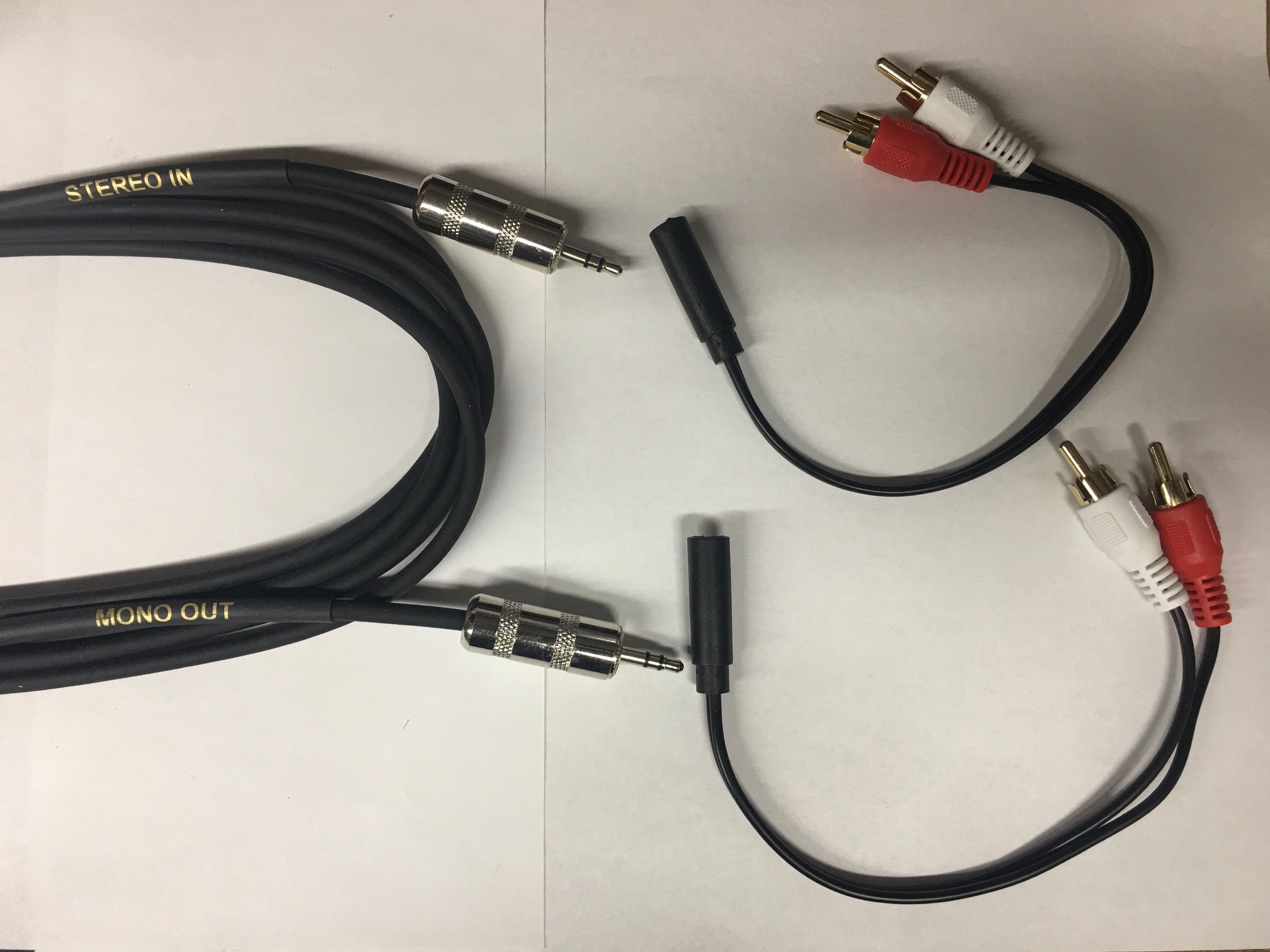 Kenny Kables 10ft Stereo to Mono Safe-Circuitry Combiner Cable