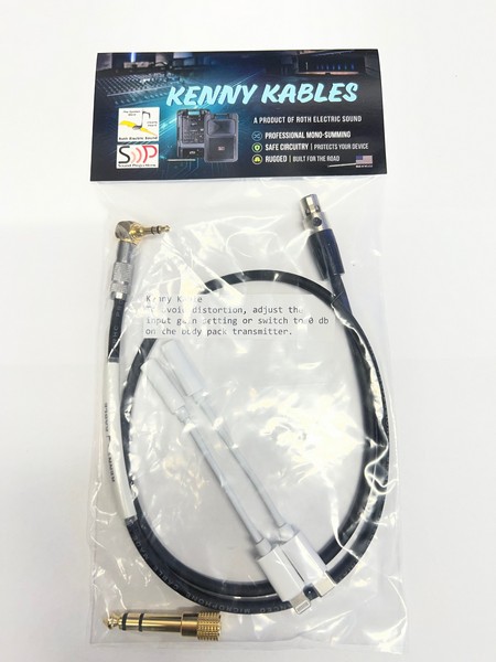 Kenny Kable (Shure/MIPro beltpack transmitter cable)